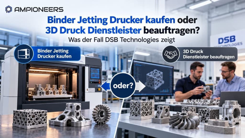 Binder Jetting Drucker kaufen oder 3D Druck Dienstleister beauftragen - Fallstudie DSB Technologies
