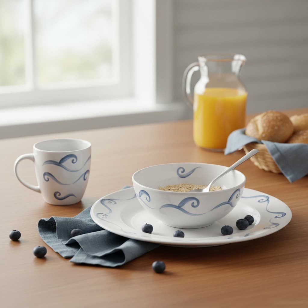 Harmonie auf dem Tisch: Gestalten Sie ein komplettes Set mit einem durchgehenden Design.
