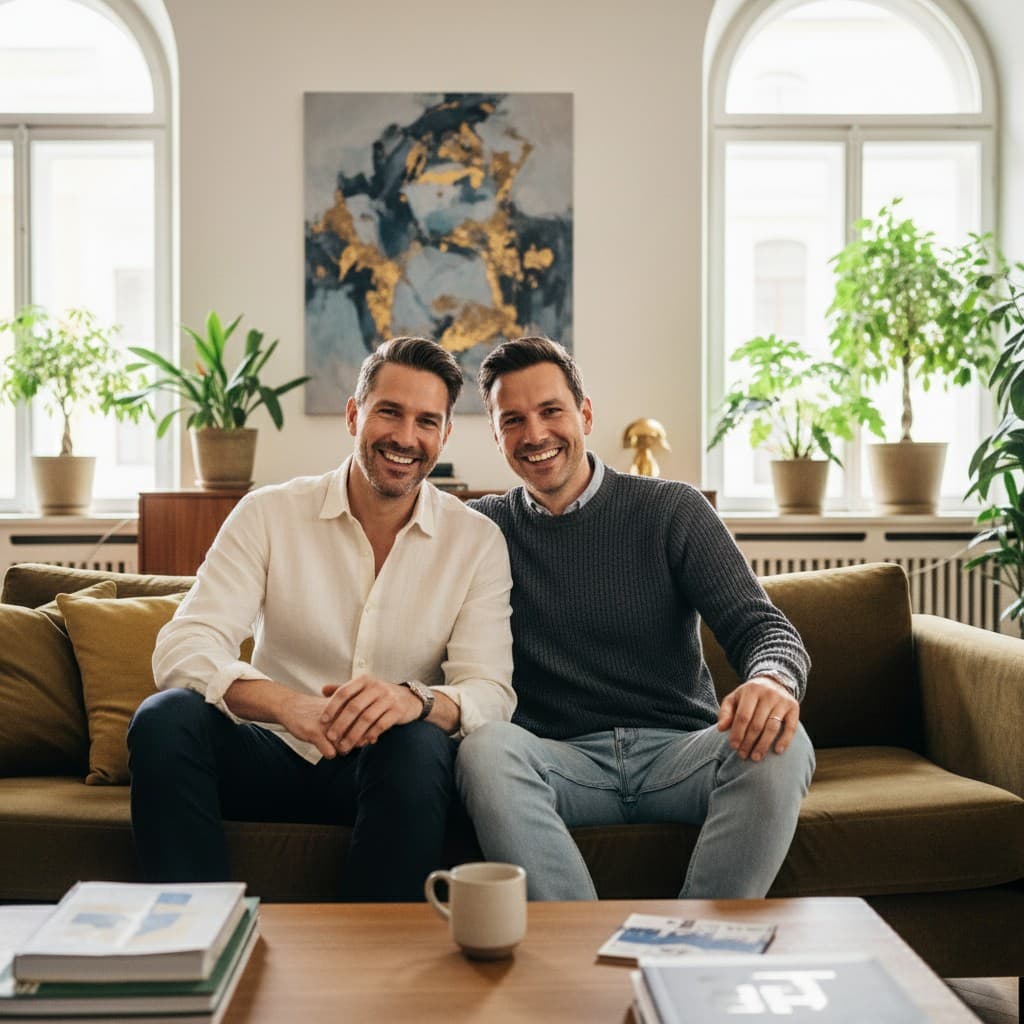15 intime Einblicke in die Beziehung von Peter Schmidinger und seinem Partner Chris Glass
